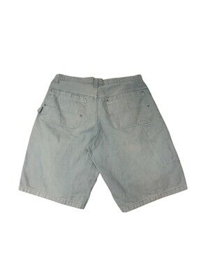 Vintage 90s Karl Kani Shorts Mens 40 Green Denim Bermuda Baggy Hip Hop USA